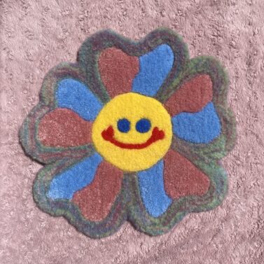 tapis tapisserie tufting mignon fleur coloré enfant chambre décoration couleur